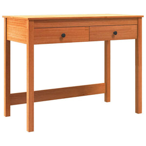 Massivholz Schreibtisch Kiefer 100x50 cm Braun