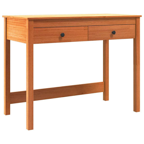 Massivholz Schreibtisch Kiefer 100x50 cm Braun