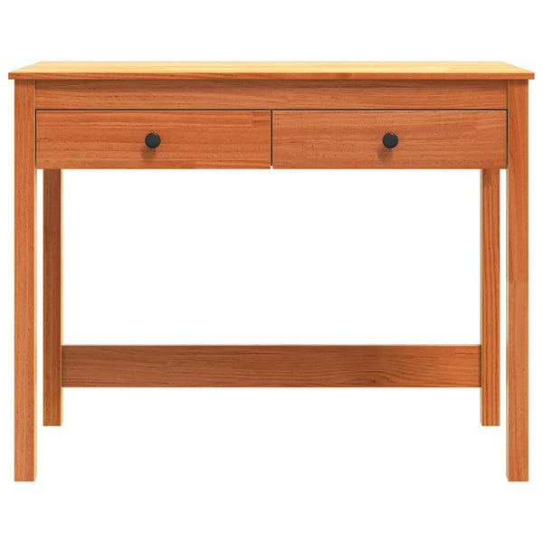 Massivholz Schreibtisch Kiefer 100x50 cm Braun
