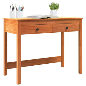 Massivholz Schreibtisch Kiefer 100x50 cm Braun