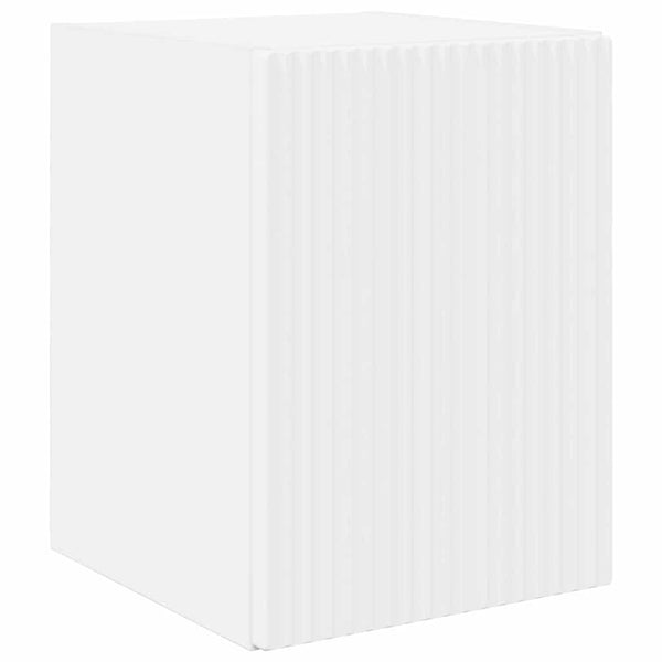vidaXL Meuble TV mural Blanc 30 x 31 x 40 cm Bois d'ingénierie