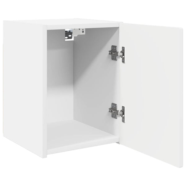 vidaXL Meuble TV mural Blanc 30 x 31 x 40 cm Bois d'ingénierie