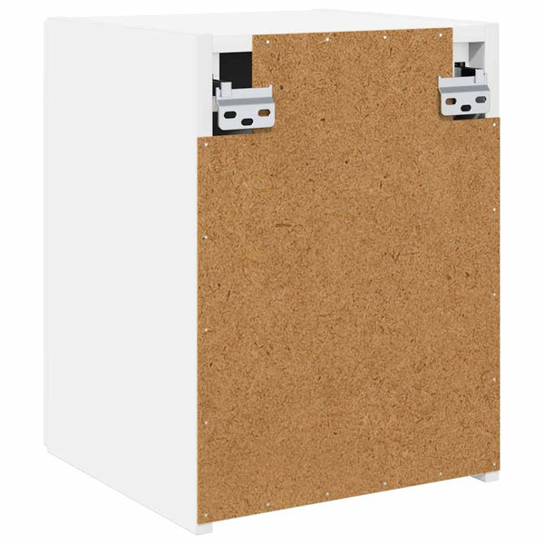 vidaXL Meuble TV mural Blanc 30 x 31 x 40 cm Bois d'ingénierie