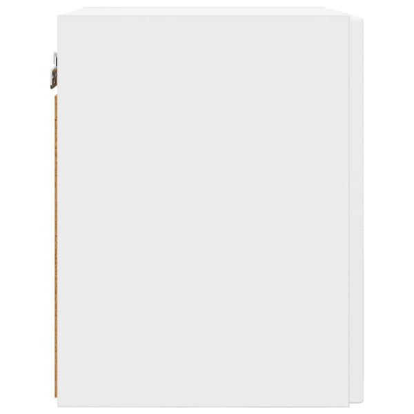 vidaXL Meuble TV mural Blanc 30 x 31 x 40 cm Bois d'ingénierie