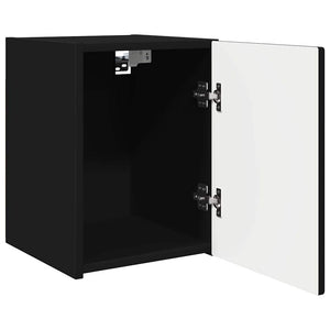 Schwarzer TV-Wandschrank 30x40 cm