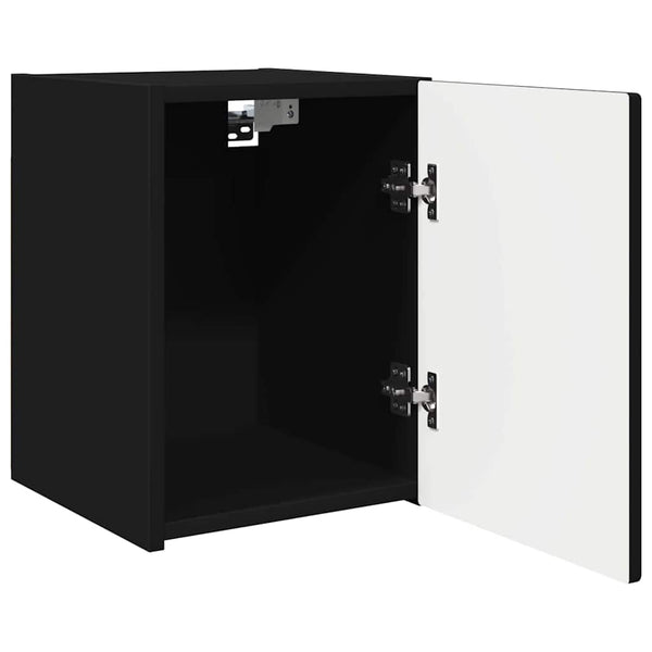 Schwarzer TV-Wandschrank 30x40 cm