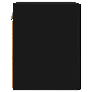 Schwarzer TV-Wandschrank 30x40 cm