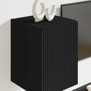 TV-Wandschrank Schwarz, 2er-Set