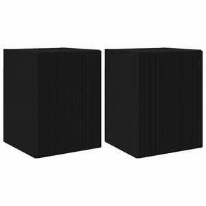 TV-Wandschrank Schwarz, 2er-Set