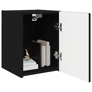 TV-Wandschrank Schwarz, 2er-Set