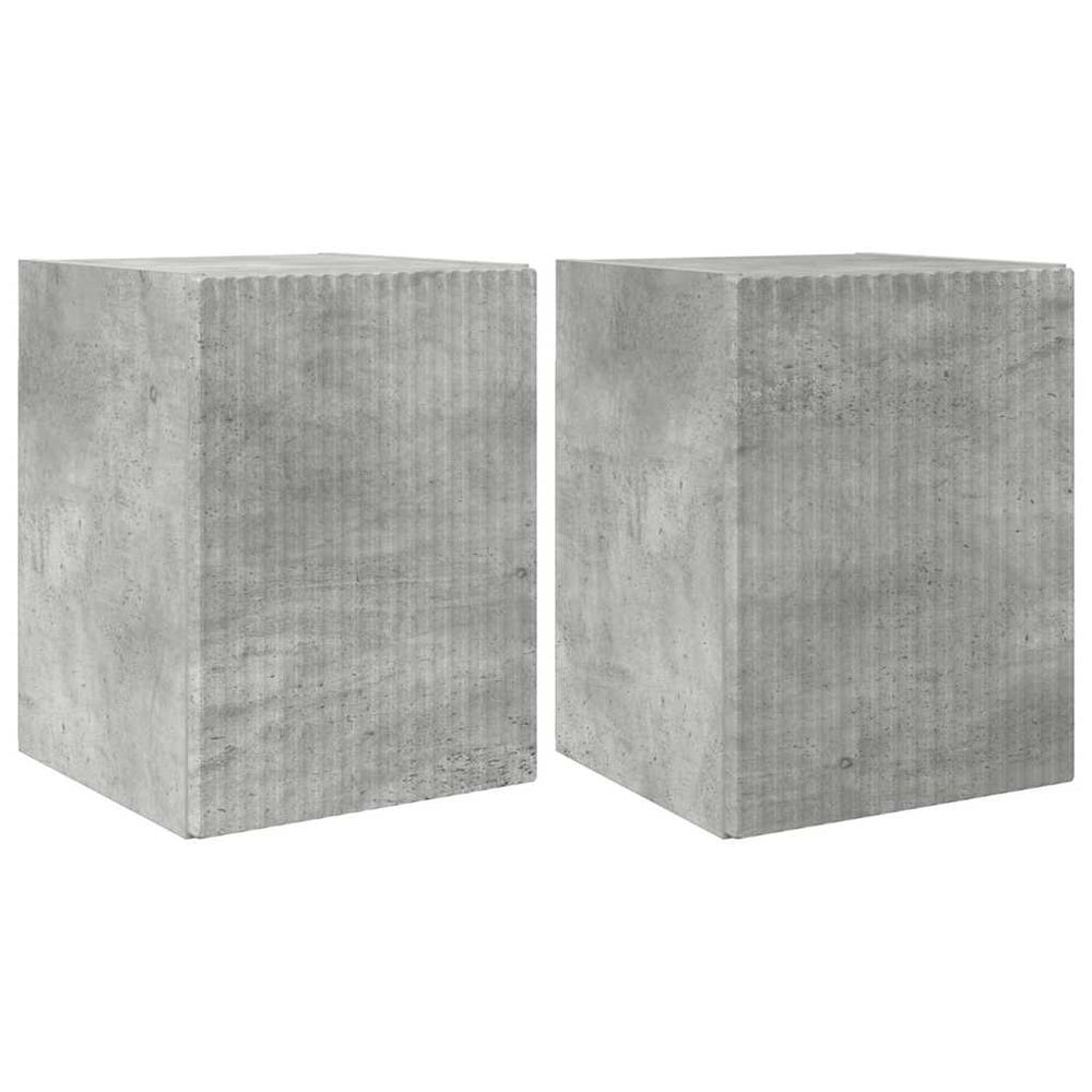 TV-Wandschrank 2er-Set Betonoptik