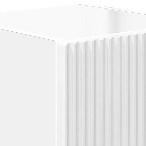 TV-Wandschrank, Weiß Glänzend, 30x40 cm