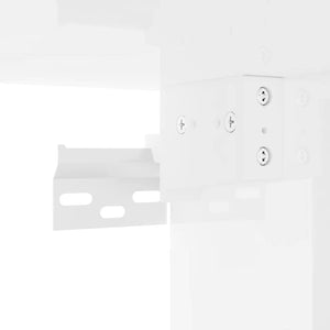 TV-Wandschrank, Weiß Glänzend, 30x40 cm