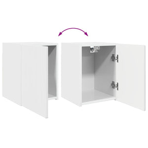 TV-Wandschrank, Weiß Glänzend, 30x40 cm