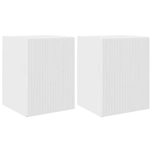 TV-Wandschrank, 2er Set, Weiß Glänzend