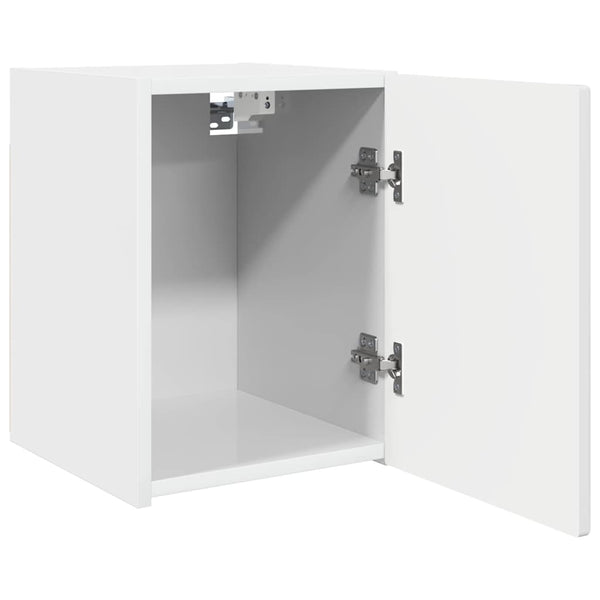 TV-Wandschrank, 2er Set, Weiß Glänzend