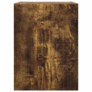 vidaXL Meuble TV mural 2 pcs Chêne fumé 30 x 31 x 40 cm