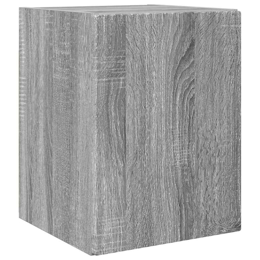 vidaXL Meuble TV mural Aggloméré gris Sonoma 30 x 31 x 40 cm