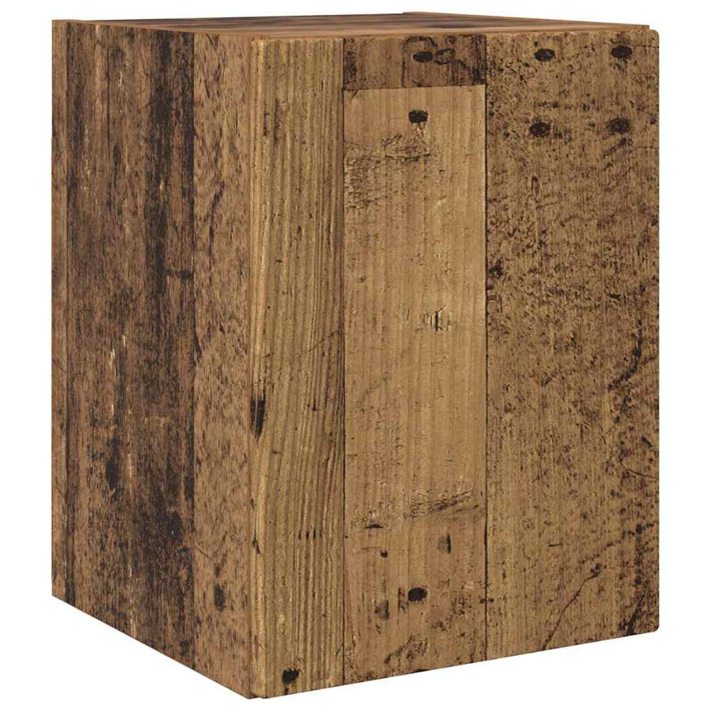 Meuble TV mural vidaXL en bois de récupération 30 x 31 x 40 cm, bois d'ingénierie
