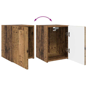 Meuble TV mural vidaXL en bois de récupération 30 x 31 x 40 cm, bois d'ingénierie