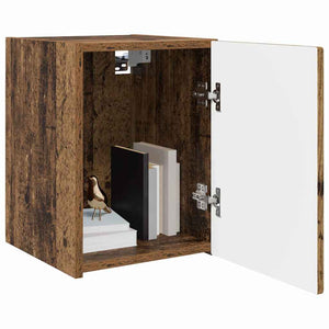 Meuble TV mural vidaXL en bois de récupération 30 x 31 x 40 cm, bois d'ingénierie