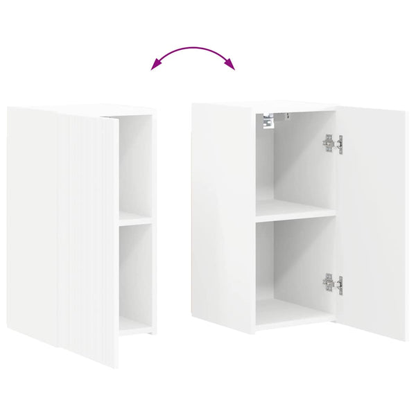TV-Wandschrank Weiß 30x60 cm