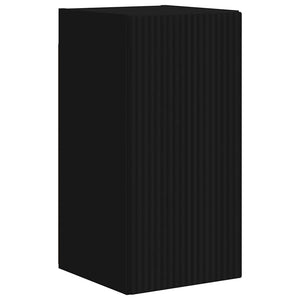 Schwarzer TV-Wandschrank 30x60 cm