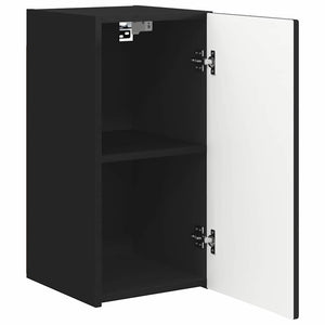 Schwarzer TV-Wandschrank 30x60 cm