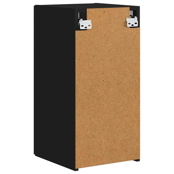 Schwarzer TV-Wandschrank 30x60 cm