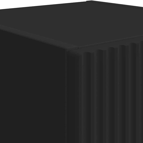 TV-Wandschrank Set, Schwarz, 2-teilig