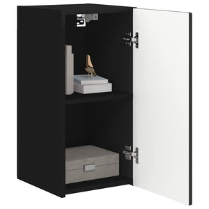 TV-Wandschrank Set, Schwarz, 2-teilig