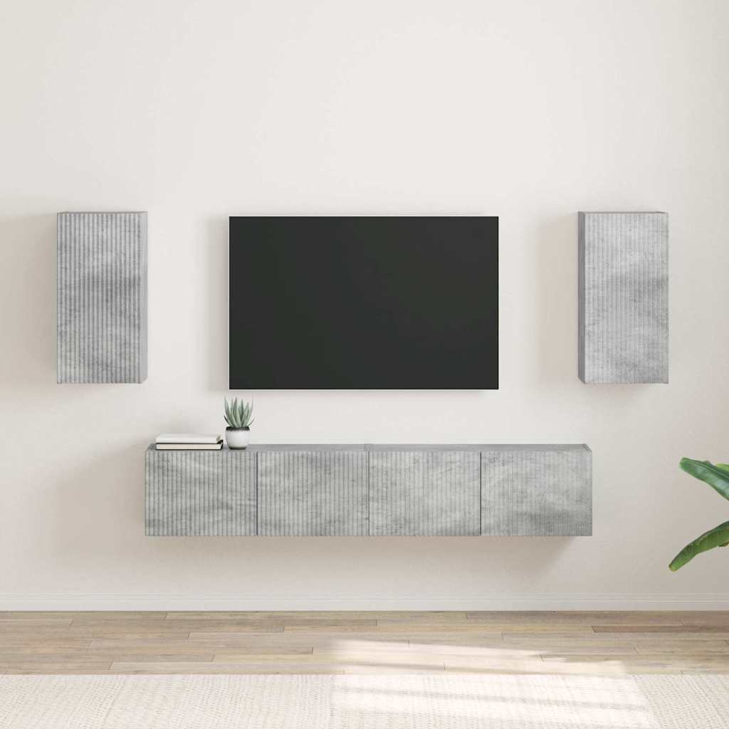 vidaXL Meuble TV mural 2 pcs Chêne sonoma 30 x 31 x 60 cm Aggloméré