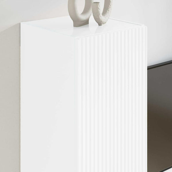 TV-Wandschrank Weiß Glänzend 30x60 cm