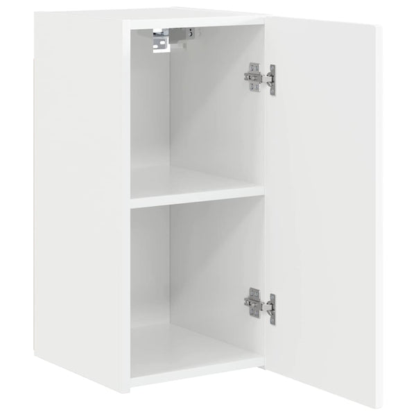 TV-Wandschrank Weiß Glänzend 30x60 cm