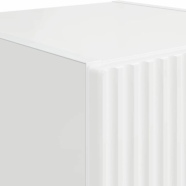 TV-Wandschrank, 2er Set, Weiß Glänzend