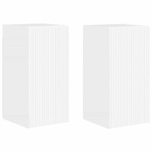 TV-Wandschrank, 2er Set, Weiß Glänzend