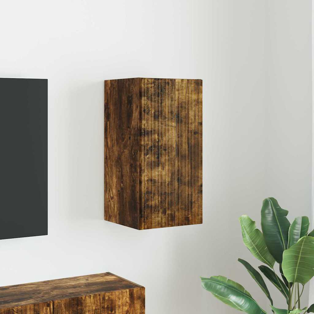 TV-Wandschrank Geräucherte Eiche 30x60 cm