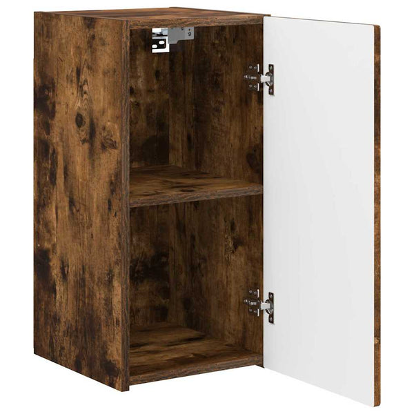vidaXL Meuble TV mural 2 pcs Chêne fumé 30 x 31 x 60 cm