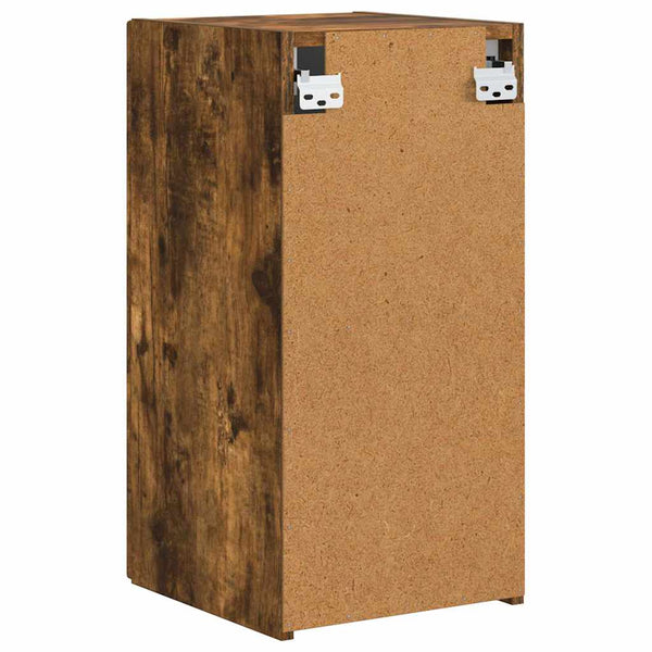 vidaXL Meuble TV mural 2 pcs Chêne fumé 30 x 31 x 60 cm