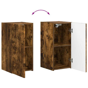 vidaXL Meuble TV mural 2 pcs Chêne fumé 30 x 31 x 60 cm