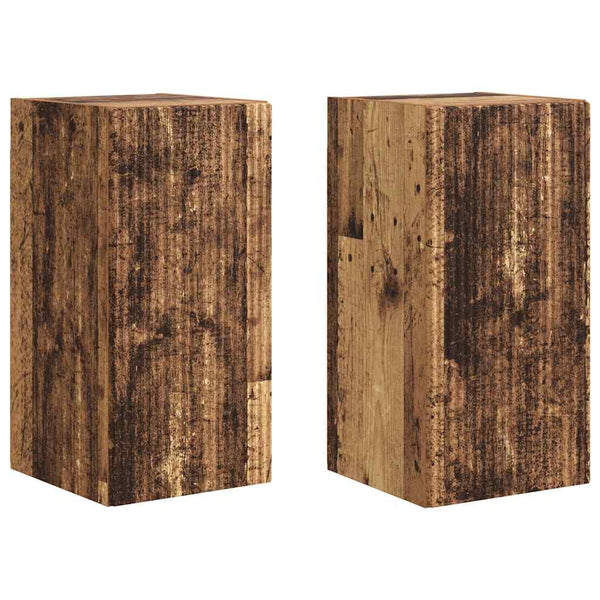 TV-Wandschrank 2er Set Altholz