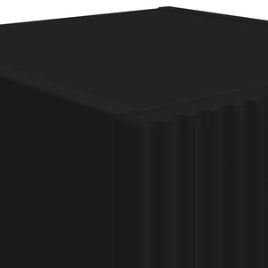 Schwarzer TV-Wandschrank 30x31x80cm