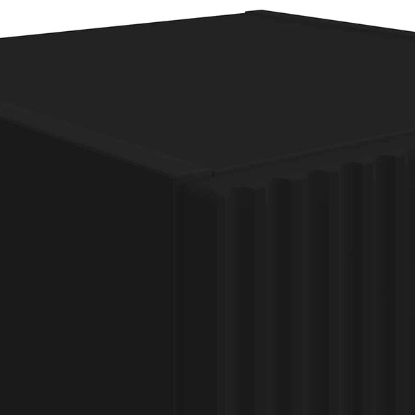 Schwarzer TV-Wandschrank 30x31x80cm
