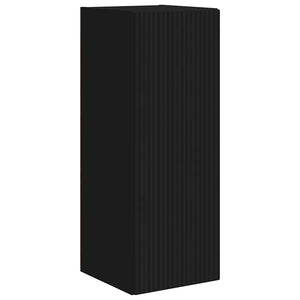 TV-Wandschrank Schwarz Holzwerkstoff 2er-Set
