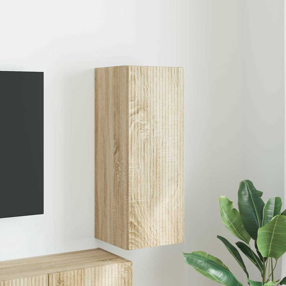 Meuble TV mural vidaXL Sonoma 30 x 31 x 80 cm en bois d'ingénierie