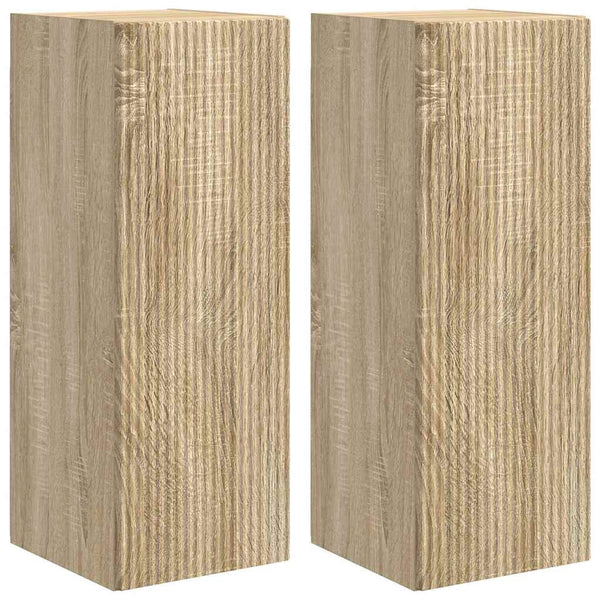 TV-Wandschrank Sonoma Holzwerkstoff 2er-Set