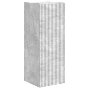 vidaXL Meuble TV mural 2 pcs Béton 30 x 31 x 80 cm Bois d'ingénierie