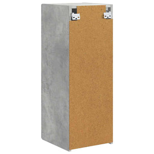 vidaXL Meuble TV mural 2 pcs Béton 30 x 31 x 80 cm Bois d'ingénierie