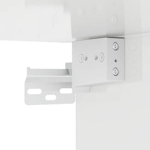 TV-Wandschrank, 2er Set, Glänzend Weiß, 30x80 cm