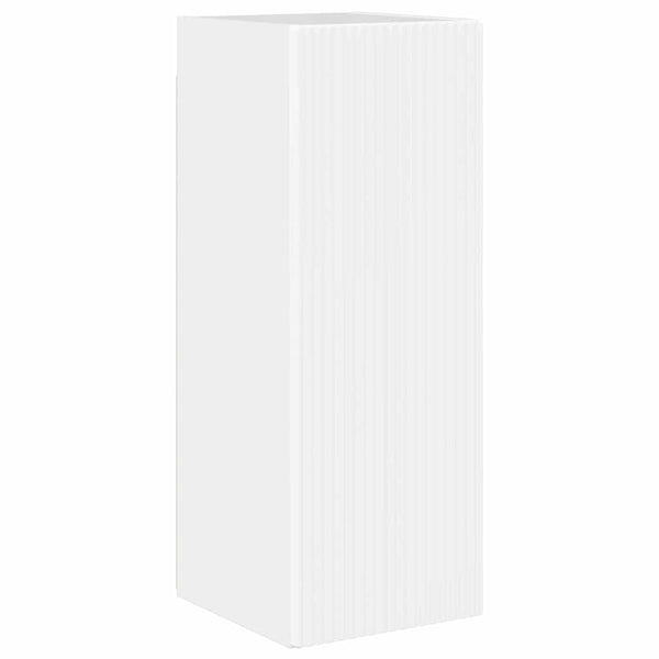 TV-Wandschrank, 2er Set, Glänzend Weiß, 30x80 cm